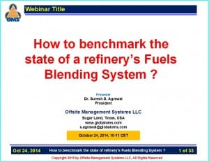 OMS-W01 How to benchmark the state of refinery’s Fuels Blending System