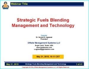 OMS W05 Strategic Fuels Blending Management & Technology