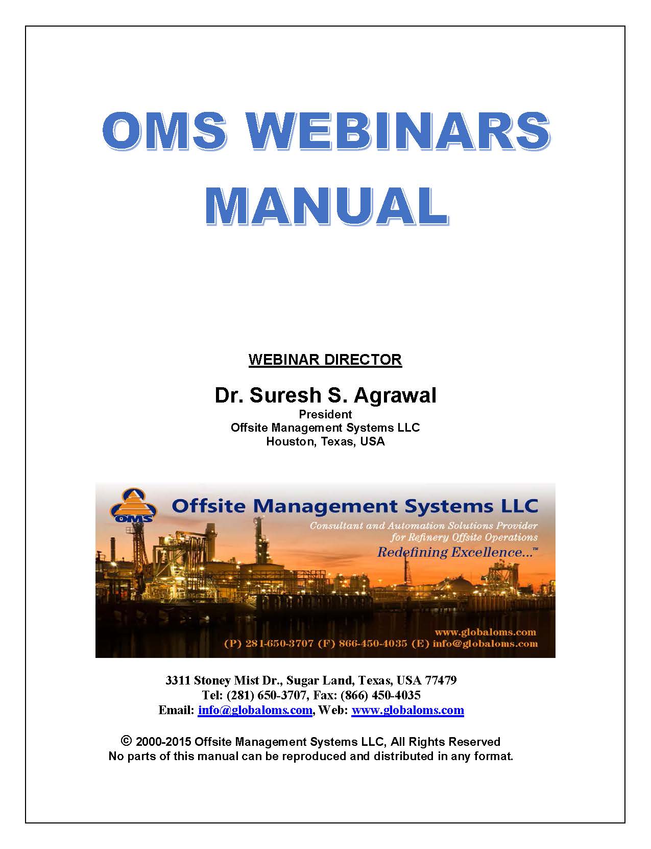 OMS Webinars W01-W10 Slides Manual