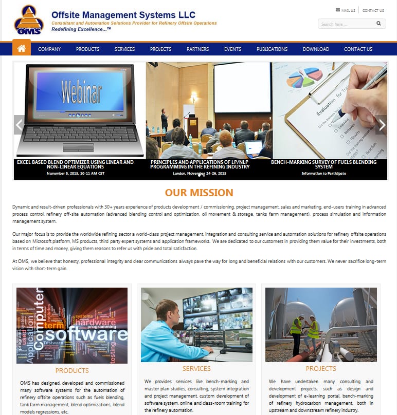 OMS has Launched its new WordPress based website www.globaloms.com