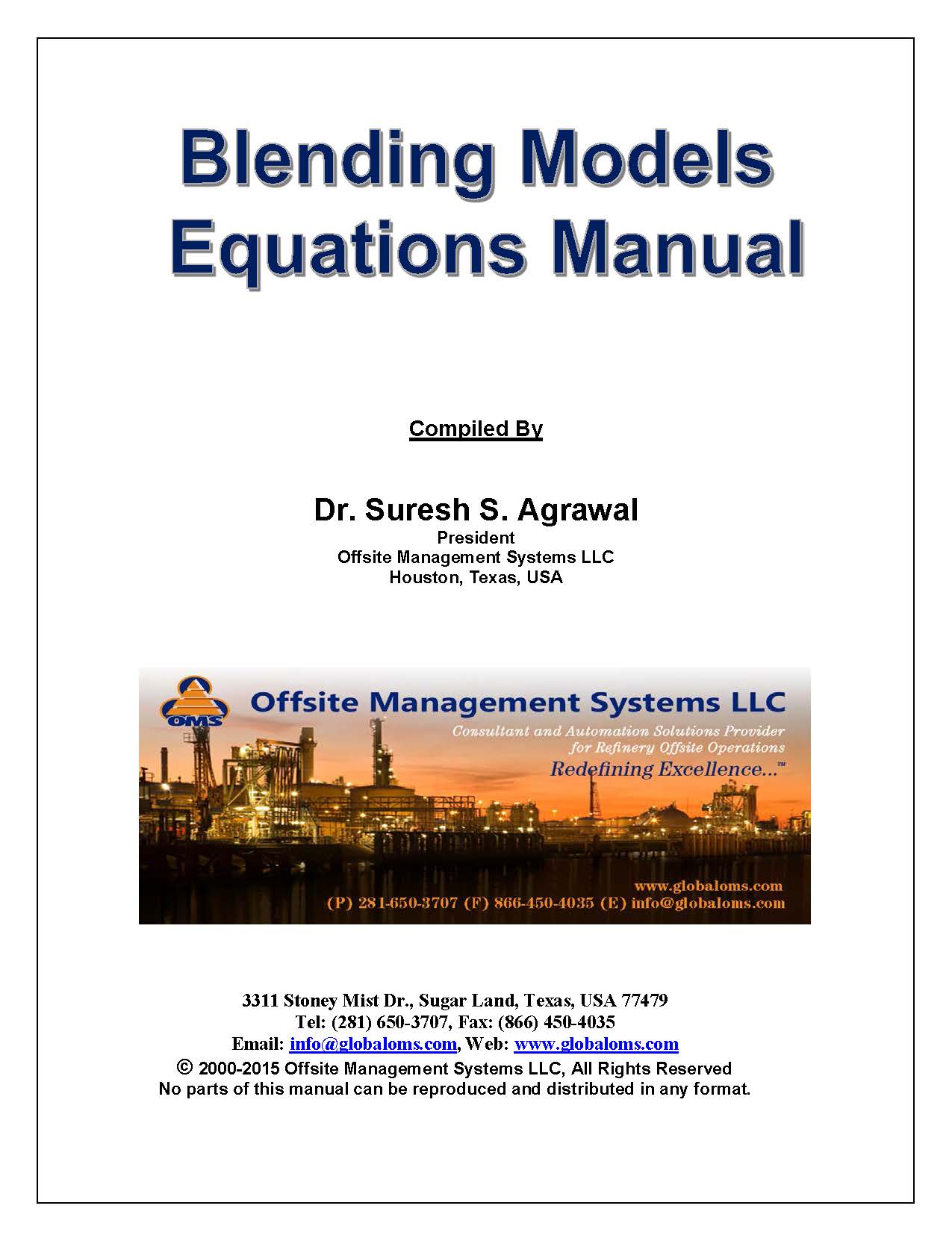 OMS-M05 Fuels Blending Models Equations Reference Manual